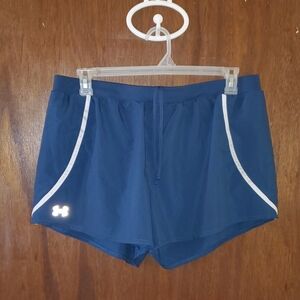 Under Armour 3.0 Mileage Blue Athletic Shorts Sz Xl EUC